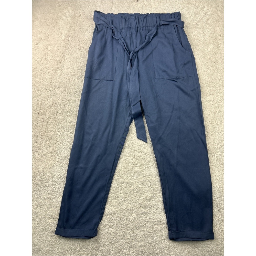 Shinestar Womens Dusty Blue Elastic Waist Stretch Leggings Pants Medium‎ Silky